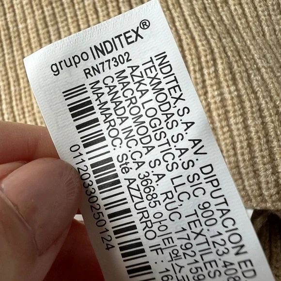 Zara Womens Tan Ribbed Knitted Summer Beach Cute Crop Tank Top Small - Picture 6 of 9